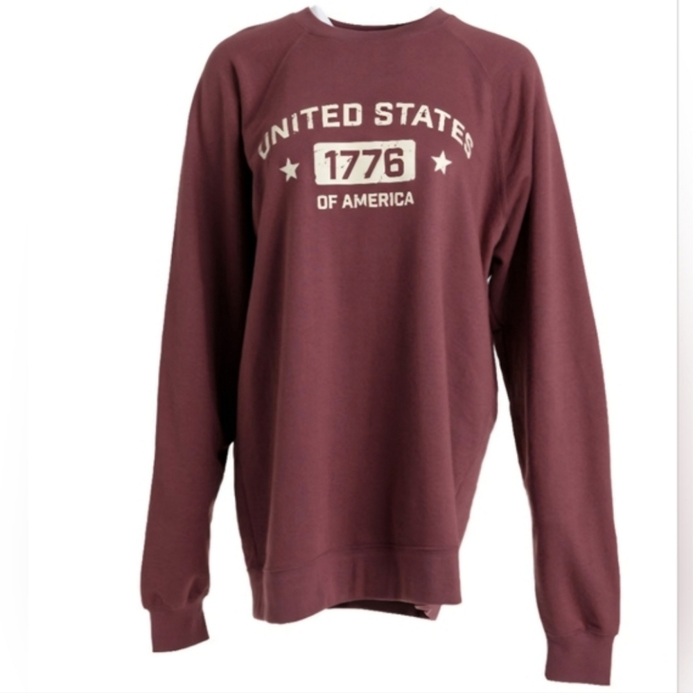 LuLaRoe Burgundy United States 1776 Sweatshirt